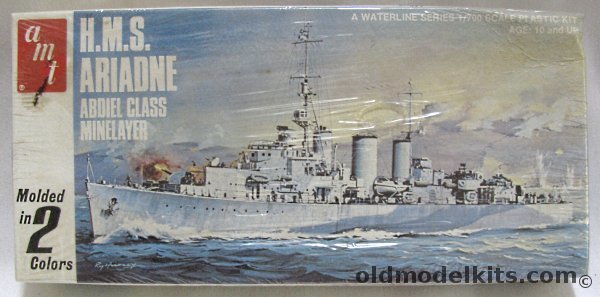 AMT-Matchbox 1/700 HMS Ariadne (Abdiel Class) Minelayer - (ex-Matchbox), 4401 plastic model kit